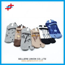 carton knitted comfortable cotton two ankle toe sock